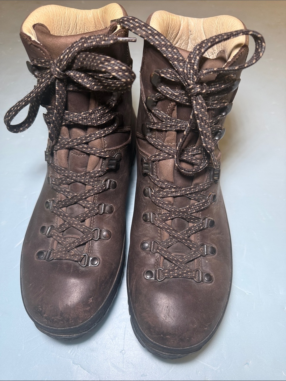 SCARPA Boots Sz 9 Hiking Utilitarian Gorpore Style 60544 Brown Black EU 42